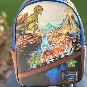 Loungefly Multicolor Dinosaur Adventure Backpack